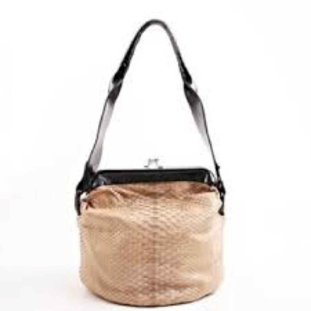 Devi Kroell Taupe Snakeskin Python Bag - image 3